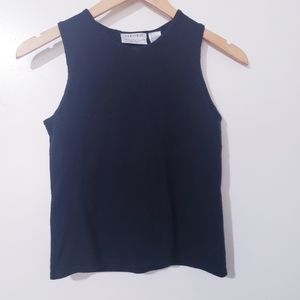 Preview Collection Petites Silk Cashmere Black Top